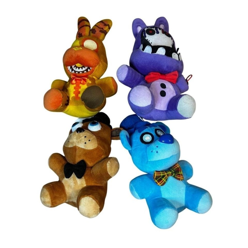 Five Nights at Freddys Plush Set Freddy Bonnie Chica Foxy Mini Figures